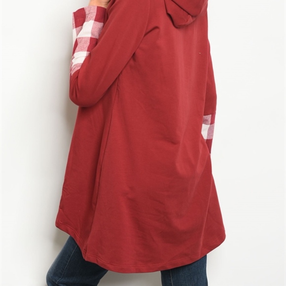 Hooded lightweight tunic sweatshirt - Picture 5 of 5